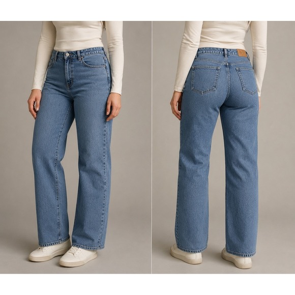 RF Jeans by Klago Denim - RF Jeans by Klago Womens 18W Light Wash Stretch Straight Leg Jeans Plus Size